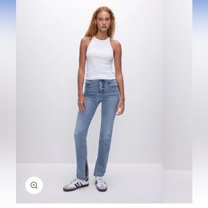 Good American Food Boy light wash size 8 straight jean